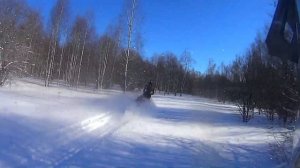 Снегоходы. Бундокинг средней полосы. Леса, поля и солнце!