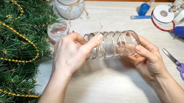 DIY Новогодний светильник Поделки на Новый Год. Игрушки на елку   Новогодние игрушки своими руками