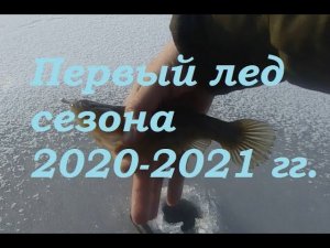 Первый лед сезона 2020-2021 гг. / Томская область, с. Коларово