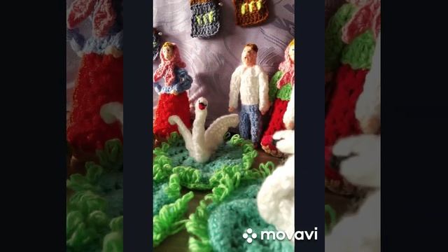 МАЛЕНЬКИЕ КУКЛЫ 12-13см,ЛЕБЕДЬ.ВЯЗАНИЕ КРЮЧКОМ .CROCHET.МАТРЁШКИ.