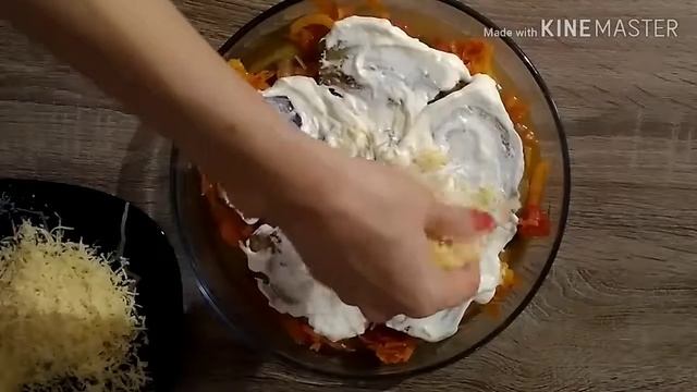 Два осенних блюда. Баклажаны с овощами под сырной корочкой. Фаршированный перец. смотреть онлайн