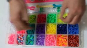 Набор для плетения браслетов Rainbow Loom Bands 4200 резинок