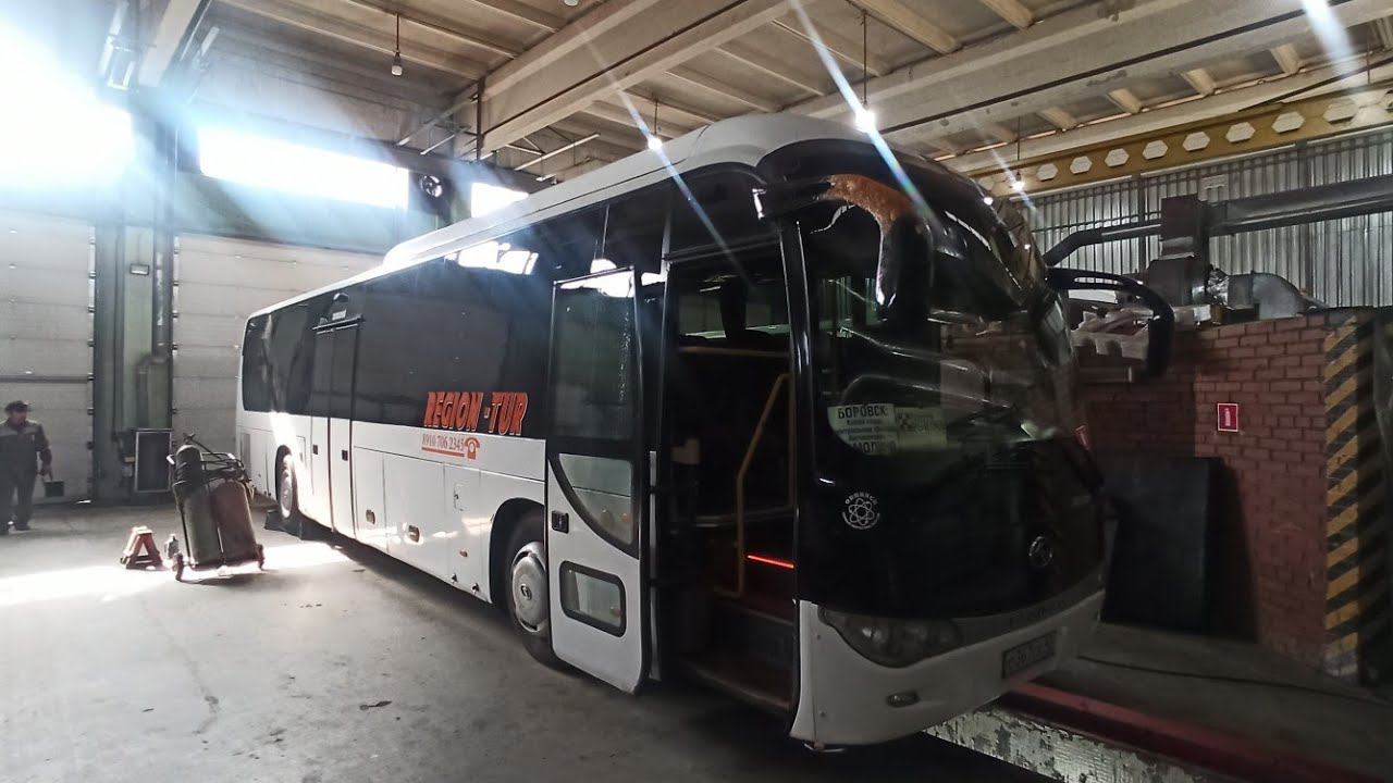 Гоню KingLong 6120 в сервисНовые наклейкиТеперь как на 