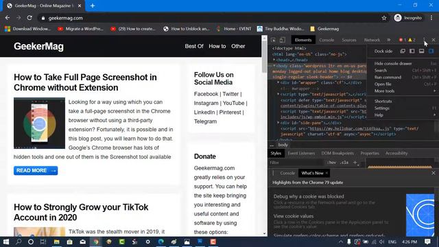 How to Take Full Page Screenshot in Chrome without Extension смотреть онлайн