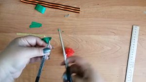 Гвоздика из органзы