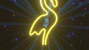 Neon Pink Flamingo Lights Wallpaper 4K Background Tunnel \ Неон фламинго релакс заставка обои