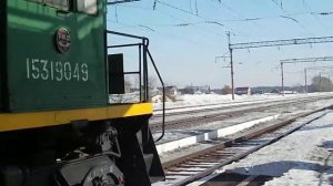 Тепловозы ТЭМ2-5858 и ТЭМ2-1904 с ПОМ-215
