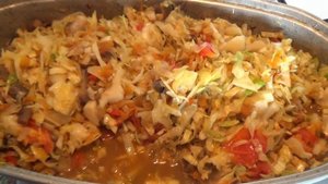 #рецепткапусты Капуста с грибами.Овощное рагу.Рецепт тушеных овощей с грибами.