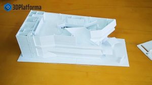 Поэтажный макет здания напечатанный на 3д принтере