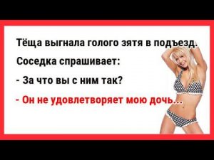 Тёща выгнала голого зятя в подъезд. Новые Анекдоты! Свежие Анекдоты! Юмор! Смешные анекдоты!
