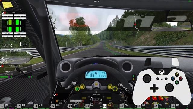 assetto corsa xbox controller nissan gtr gt3 nurburgring-tourist 6:39 смотреть онлайн