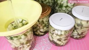 Зимой хвалила себя за эти огурцы! Обалденная заготовка из огурцов кубиками для супов и салатов (№24