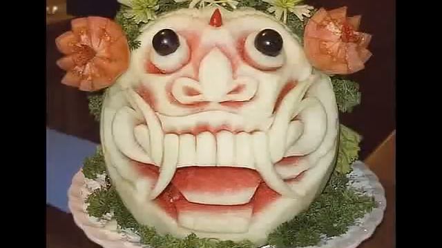 Carving. Резьба по арбузу. смотреть онлайн