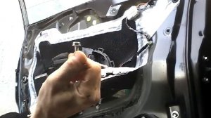 Как снять извлечь заменить стекло передней двери HONDA CRV (2008) demontaz zamiana szyby drzwi przo