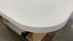 Odissey | Будущий обеденный стол с большой столешницей из искусственного камня А104 Tristone