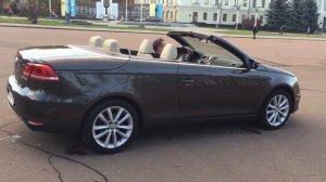 2012 VOLKSWAGEN EOS KOMFORT открытие и закрытие крыши