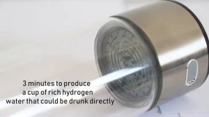 Hydrogen rich water bottle Портативный генератор водородной воды