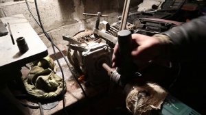 Компрессор из ДВС китайского мотоблока.