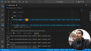 Null Safety In Dart - Learn Dart Programming