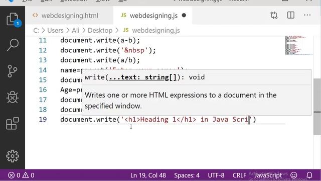 Web Designing in Java Script Lecture-19 смотреть онлайн