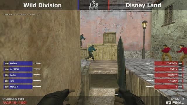 Финал турнира по Cs 1.6 от проекта SteamGames [Wild Division -vs- Disney Land] @ By Kn1fe ///1map