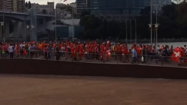 Фанаты Бразилии и Швейцарии в Ростове смотреть онлайн