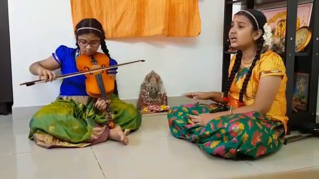 Abhogi varnam - evvari bhodhana - adhi by vaishnavi violin followed by vocal смотреть онлайн