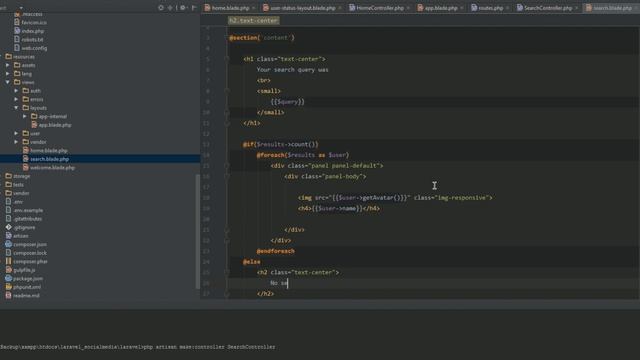 Laravel Social Media | Search Functionality & Video Upload