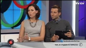 В студии ректор Латвийской спортивной академии Янис Жиденс