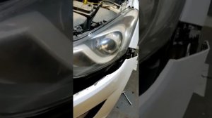 Hyundai Accent плохо светят фары. Установка Bi led линз Aozoom A5+