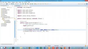 Graphics programming in Java Swing