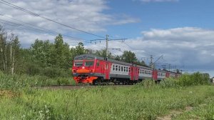 Электропоезд ЭД4М-0411, перегон Лахта - Новая Деревня