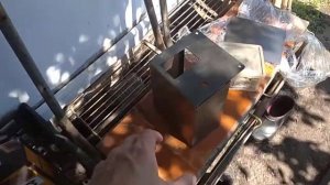 Мёдогонка с двигателем от стиральной машины.