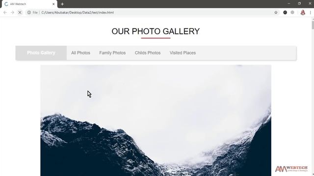 photo gallery html and css | make a photo gallery using html & css only | am webtech смотреть онлайн