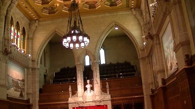 Зал заседаний парламента Канады. Оттава. смотреть онлайн