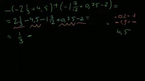 Раскрытие скобок и сложение чисел с разными знаками