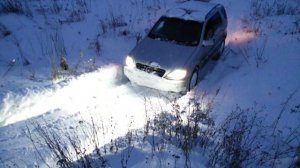 Mercedes ML350 w163 по снегу