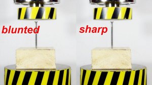 HYDRAULIC PRESS VS SHARP AND BLUNT NAILS