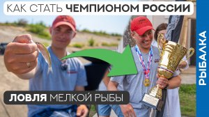 Ловля мелкой рыбы В ТЕМПЕ. Секреты ЧЕМПИОНА!