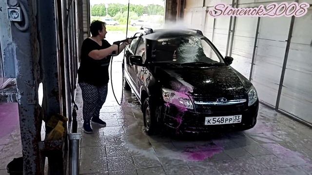 ВПЕРВЫЕ НА АВТОМОЙКЕ САМООБСЛУЖИВАНИЯ?ПОМЫЛИ МАШИНУ ЗА 100РУБЛЕЙ✌️??