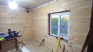 Переделка старого дачного домика под постоянное жильё, в конце почти окончательный результат.