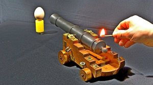 SHOOTING OBJECTS WITH A MINI CANNON