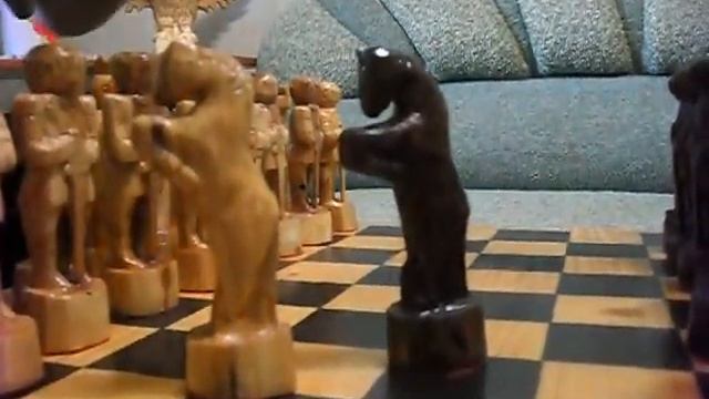 Шахматы ручной работы из дерева - А Вам Слабо?!