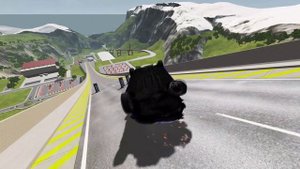 Автомобили против Боллардов – BeamNG.Drive