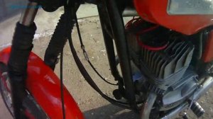 Ява-638, "двигатель без зазоров". Работа мотора на холостом ходу при 600 об/мин.