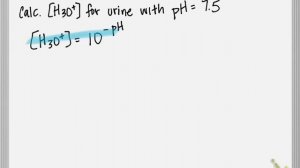 Calculating [H3O+] from pH