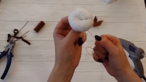 Как сделать цветок хлопка своими руками  | Веточка хлопка |  DIY Cotton Stems