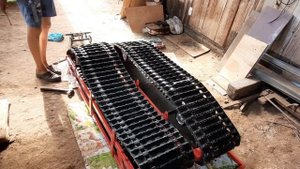 Рама двухгусеничного мотобуксировщика