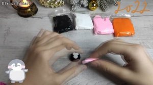 ? Как слепить Пингвина из воздушного пластилина. Лепка пигвиненка. Air plasticine // DIY with Mari