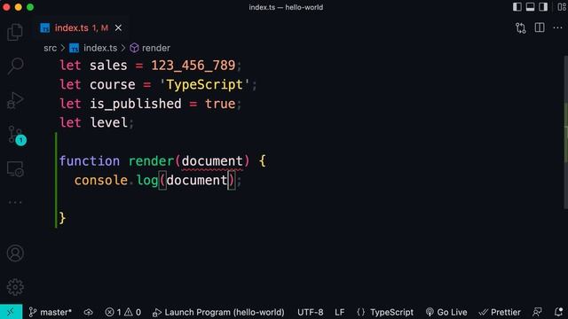 The Ultimate TypeScript Course, fundamentals:  The any Type